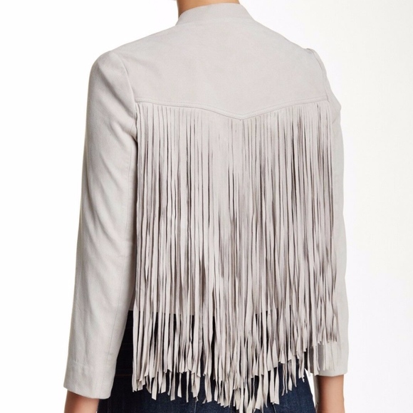 *new* DOMA Genuine Goat Suede Fringed Jacket LARGE - Picture 2 of 6